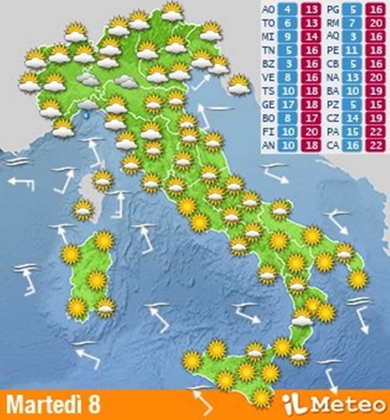 previsioni meteo italia novembrata
