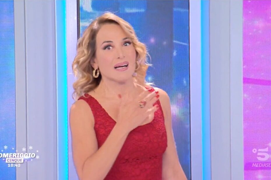 Barbara D'Urso Annuncio Pomeriggio Cinque