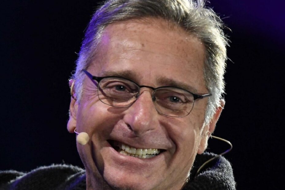 Paolo Bonolis insieme al nipotino Sebastiano