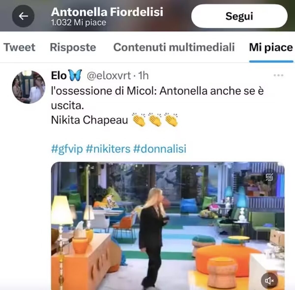 Antonella Fiordelisi, il gesto choc fuori dal GF Vip 7