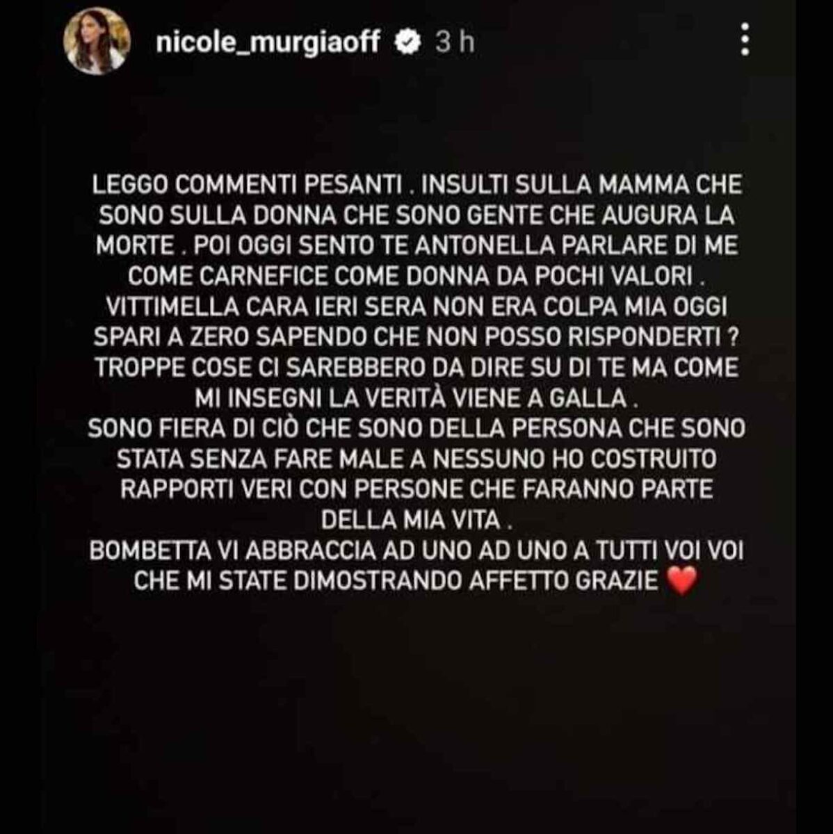 Nicole Murgia furiosa contro Antonella Fiordelisi al GF Vip