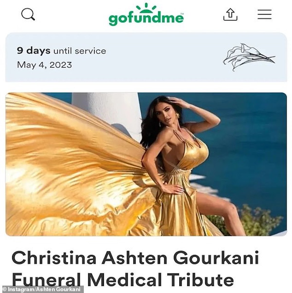 Christina Ashten Gourkani, influencer morta dopo intervento