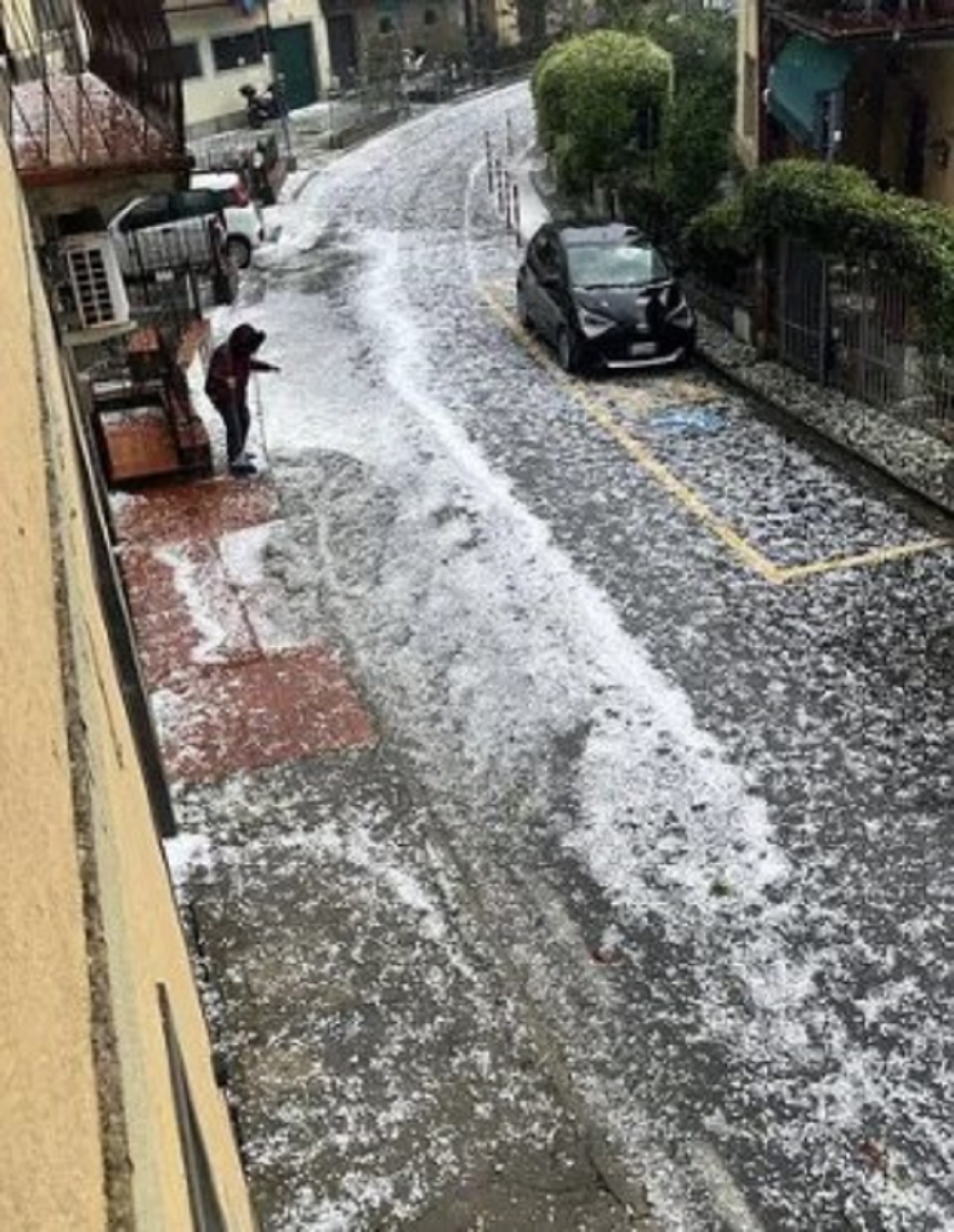 Impruneta bomba d'acqua violenta grandinata 