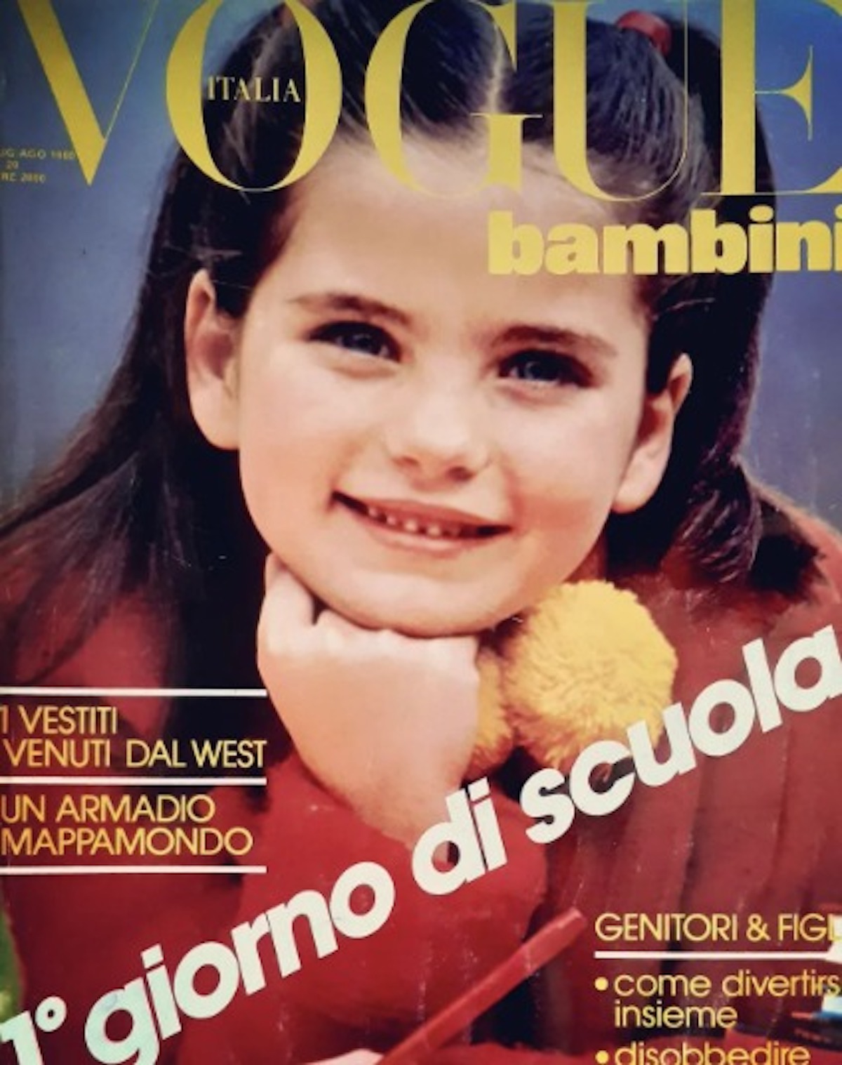 L'attrice Vanessa Gravina a sette anni su Vogue