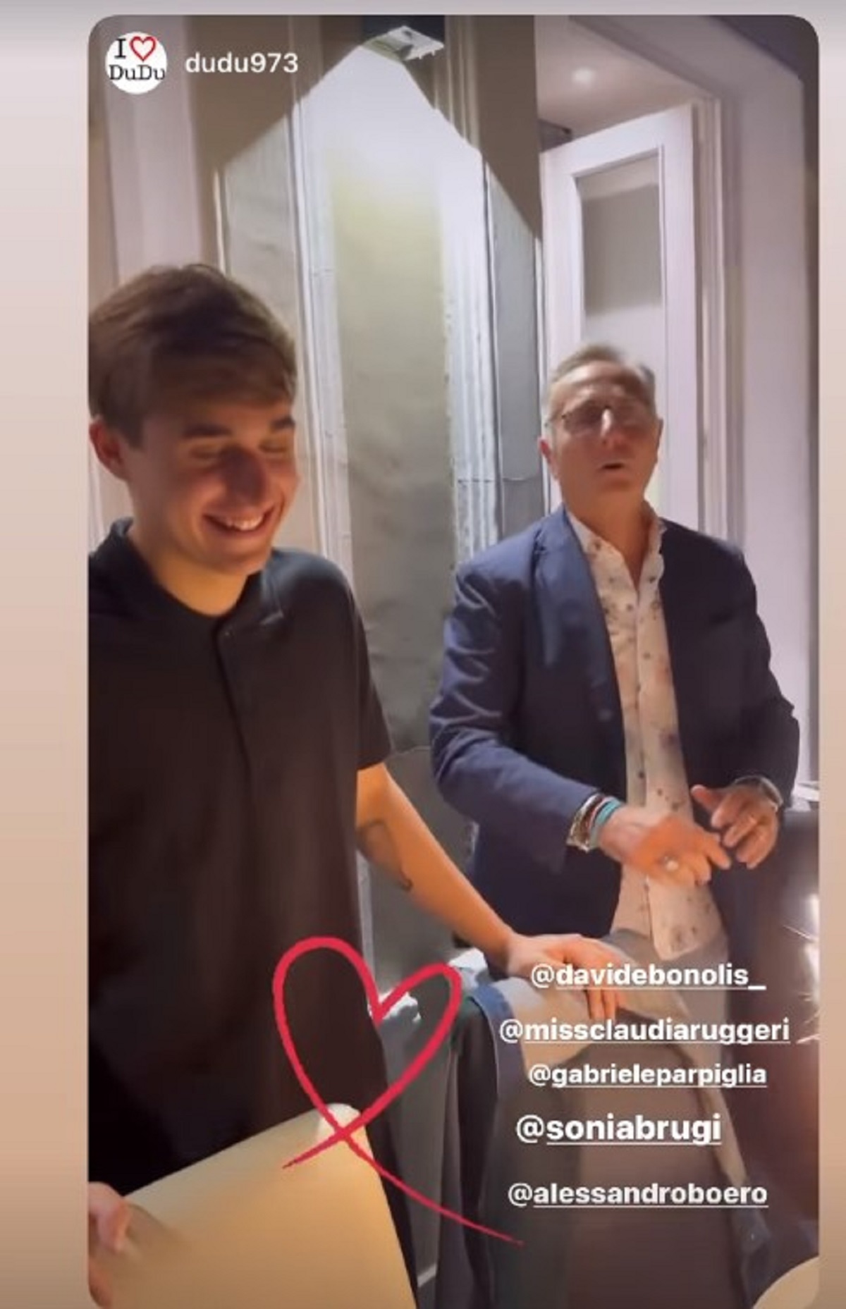 Sonia Bruganelli e Paolo Bonolis insieme al compleanno del figlio