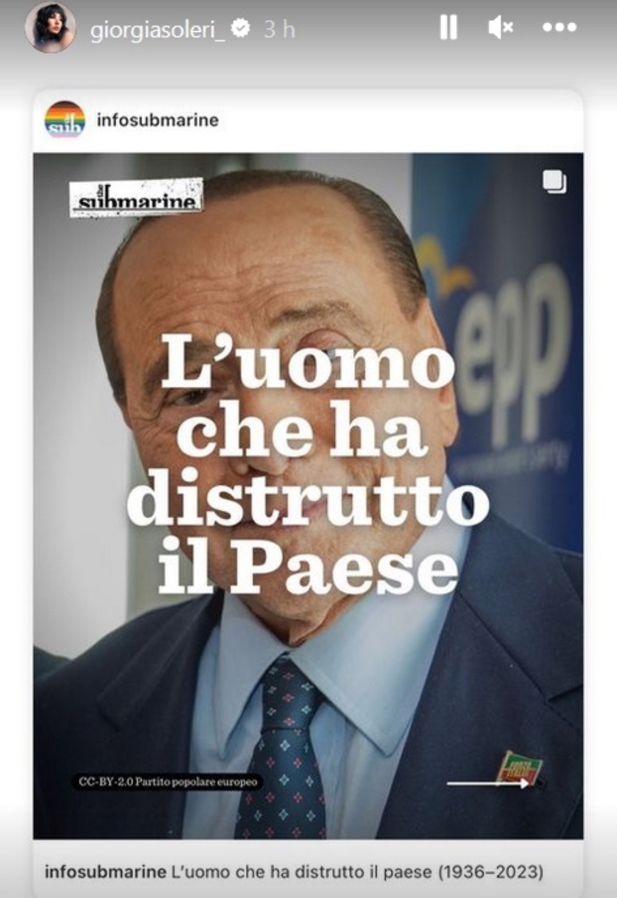 silvio berlusconi morto commento giorgia soleri