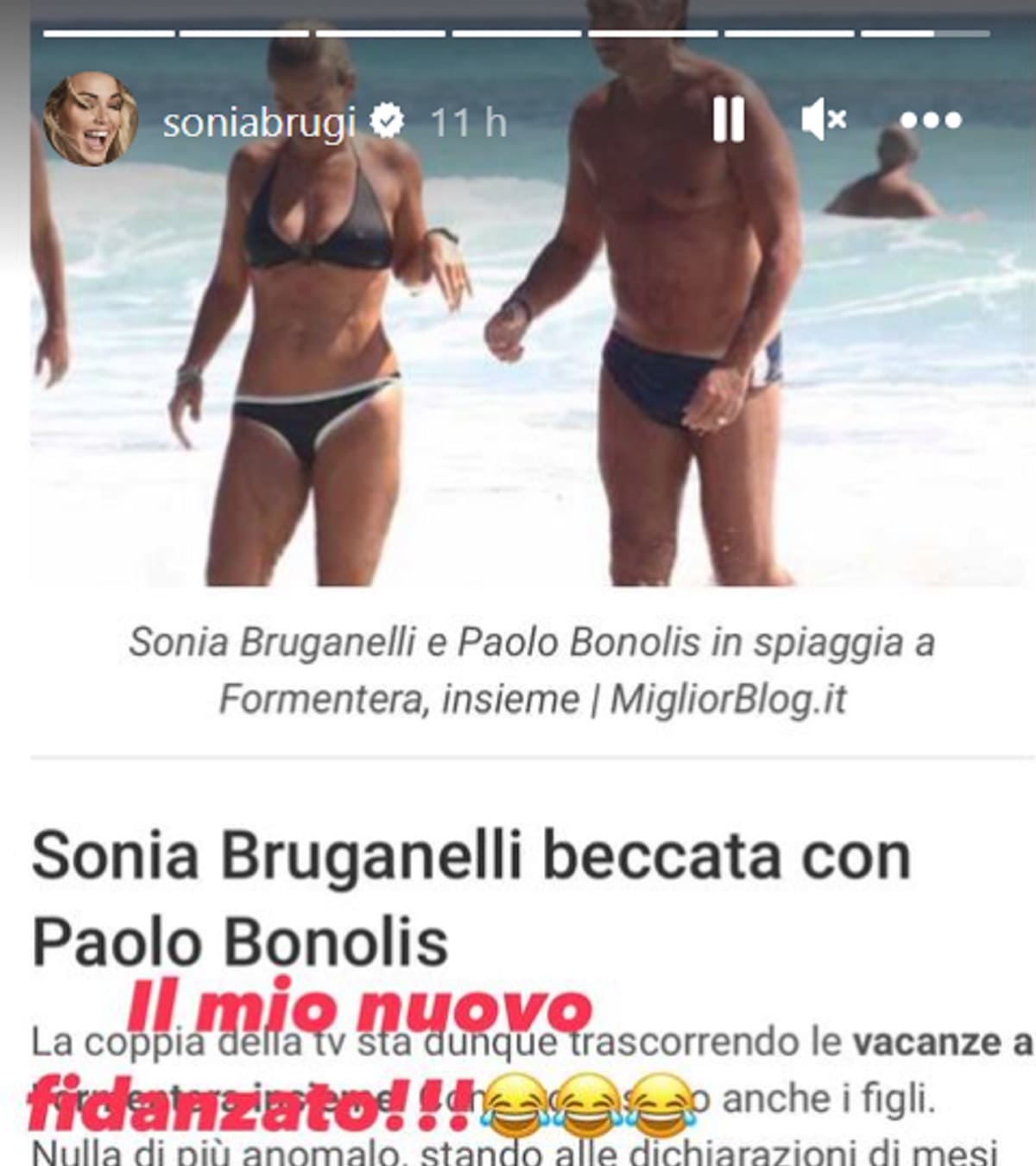 Sonia Bruganelli vacanza con l'ex marito Paolo Bonolis