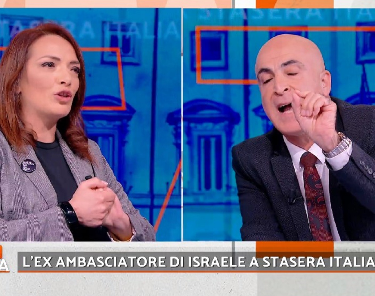 Stasera Italia tensione tra gli ospiti sul conflitto in Israele