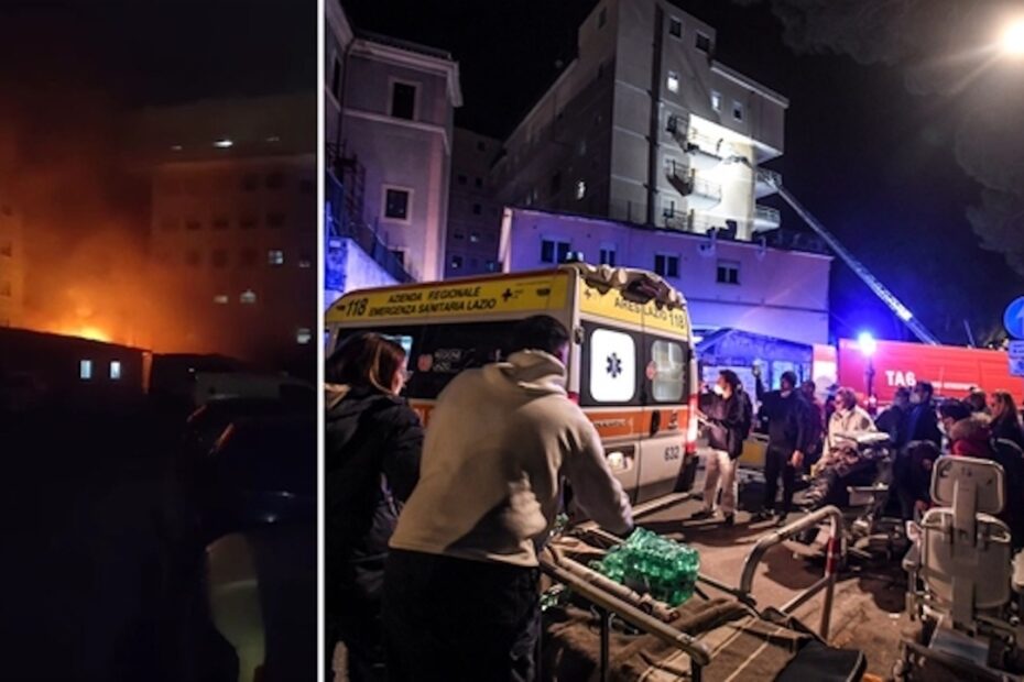 Tivoli, incendio nell'ospedale: tre morti e oltre duecento pazienti evacuati