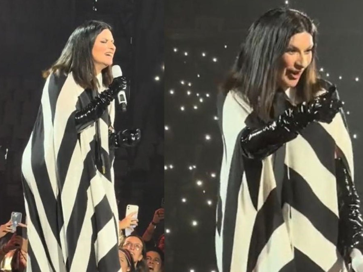 Laura Pausini interrompe il concerto video