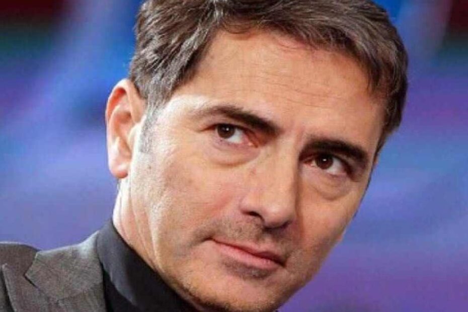 Marco Liorni in lacrime