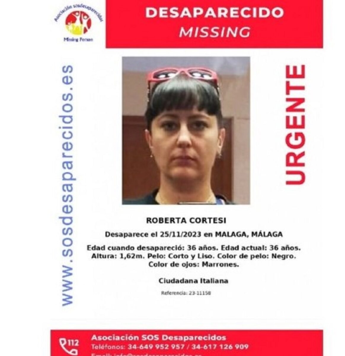 Malaga Roberta Cortesi scomparsa da 11 giorni appello social