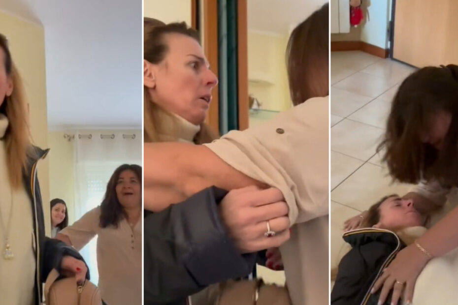 Rivede la cugina dopo 20 anni e sviene