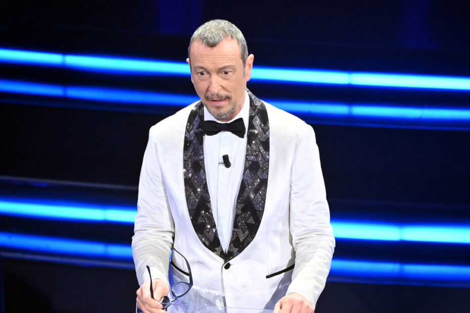 Sanremo 2024, la frecciatina di Amadeus a Sinner in diretta