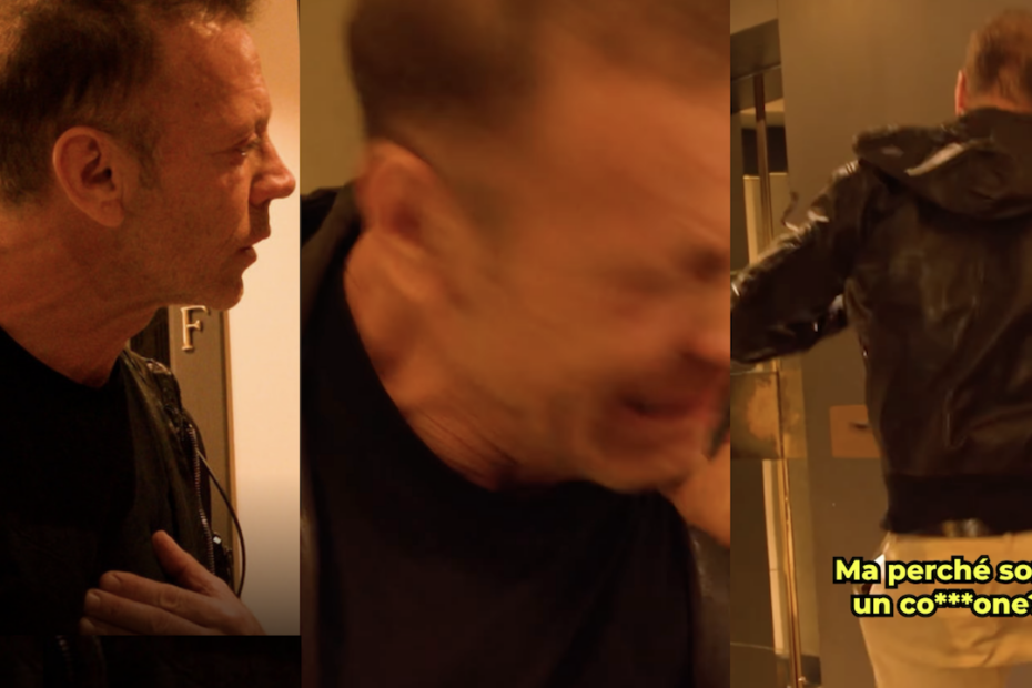 Rocco Siffredi in lacrime: poi partono calci e pugni