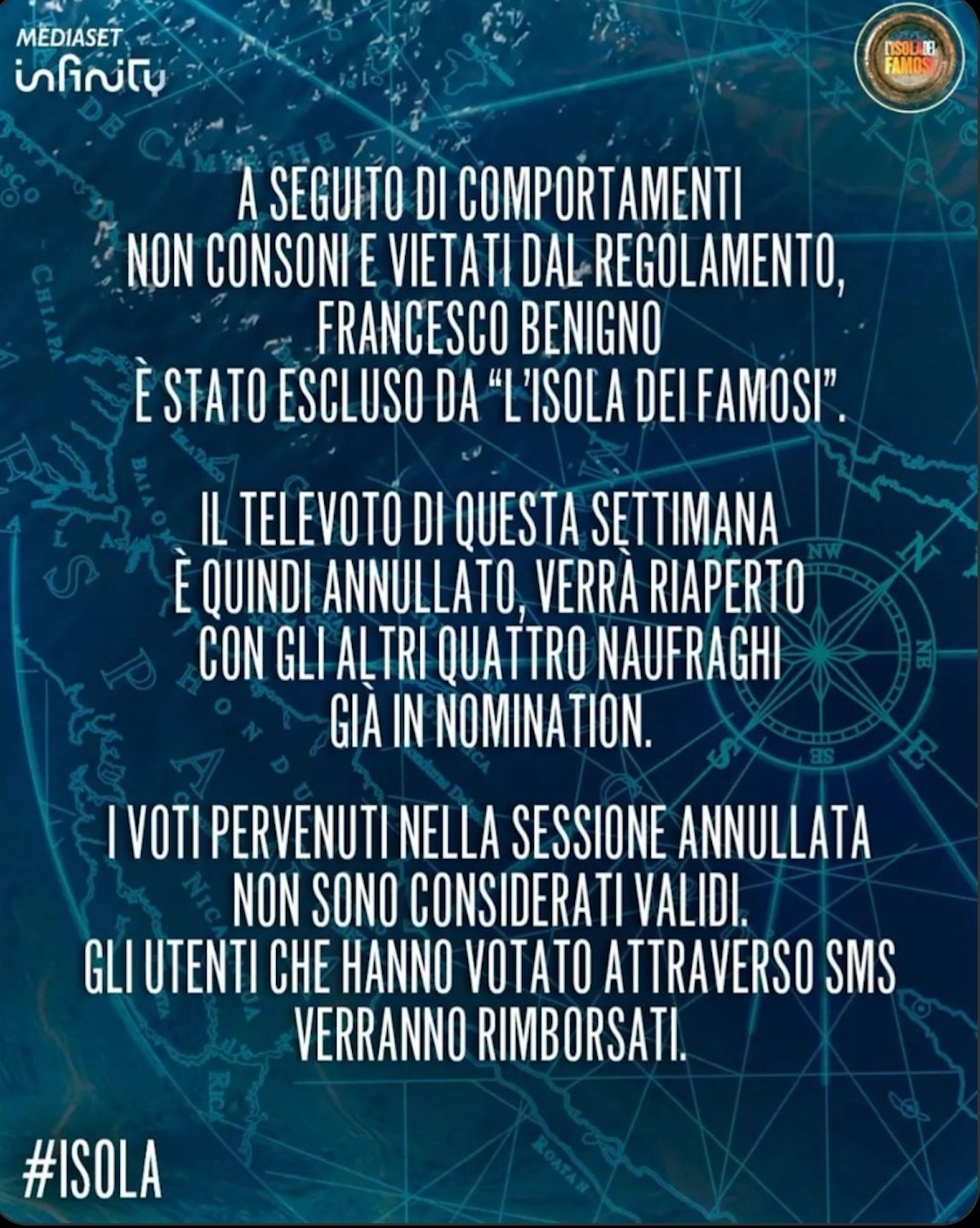 Isola dei Famosi 2024, chi è il meno votato al televoto
