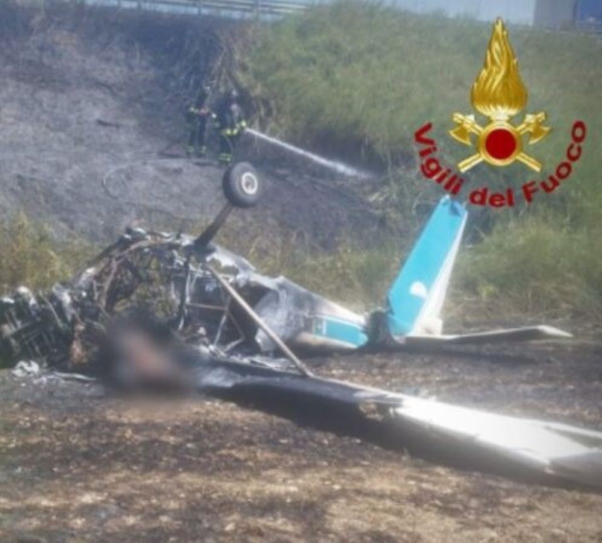 aereo ultraleggero precipitato terni