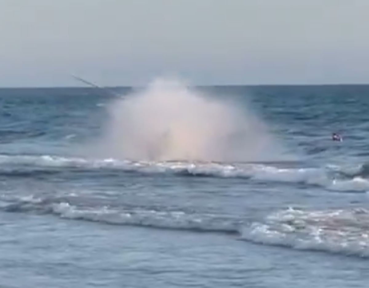 velivolo precipitato mare minturno