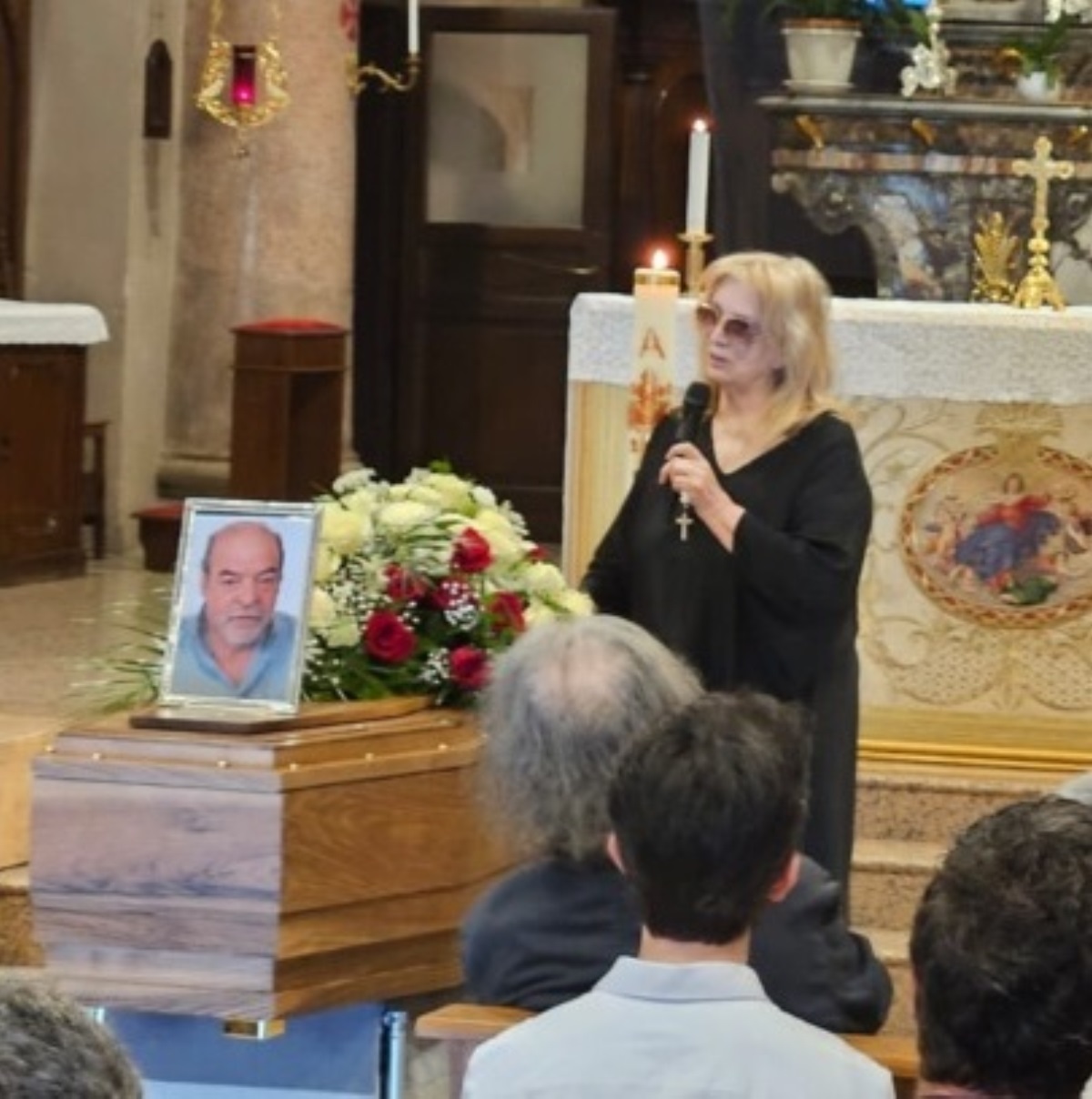 iva zanicchi funerali compagno fausto pinna