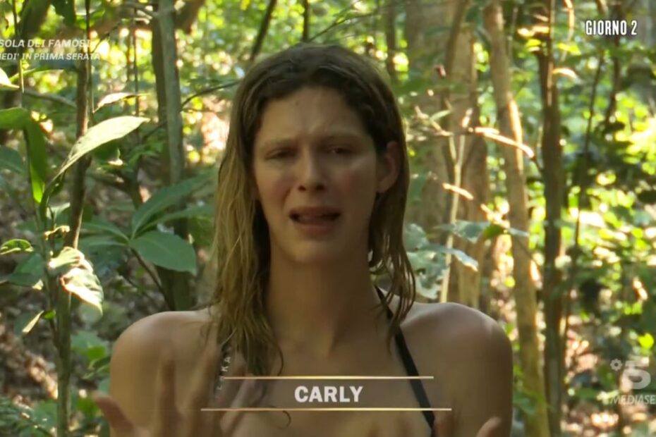 Isola dei Famosi Carly Lacrime