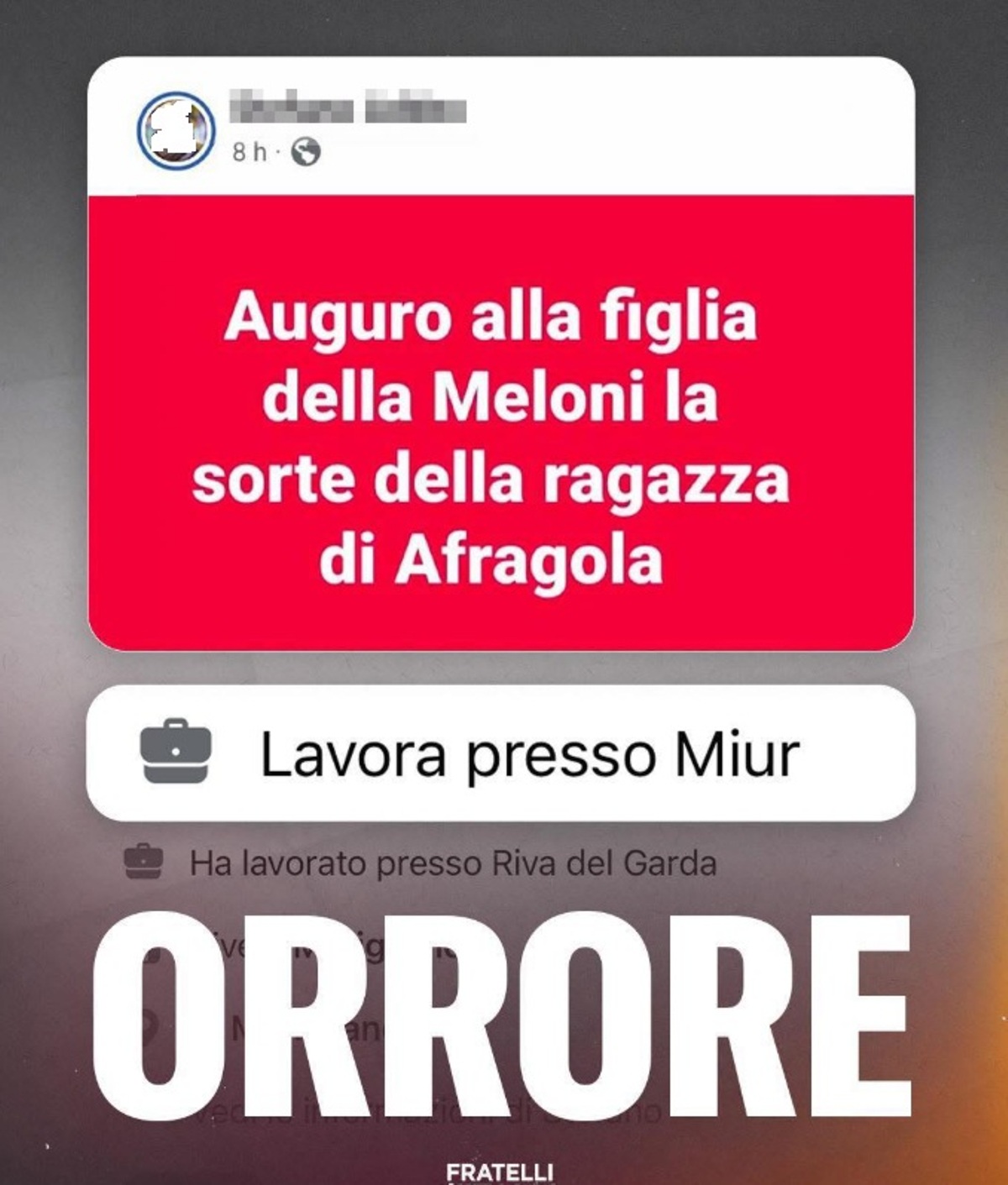 giorgia meloni insulti social