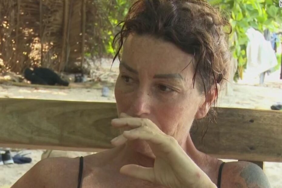 isola famosi cristina lacrime crollo