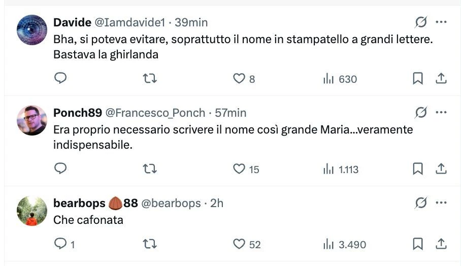 Corone di fiori Maria De Filippi funerali Vessicchio