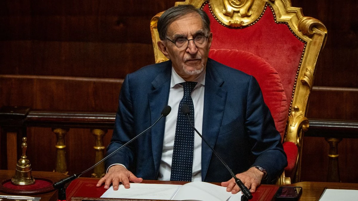 Ignazio La Russa, presidente del Senato, interviene sul caso Garofani
