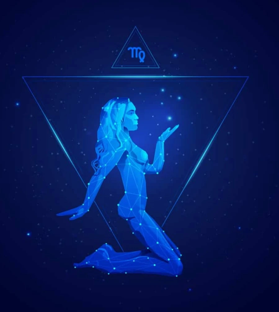 Segni zodiacali su sfondo stellato