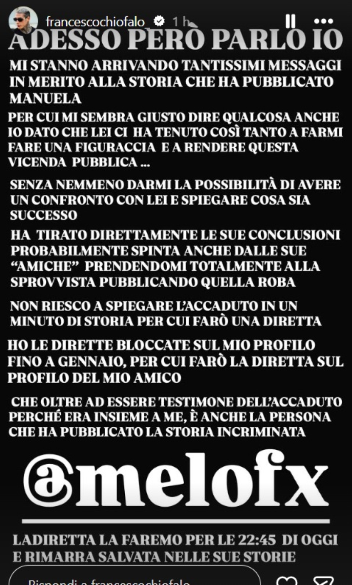 carriero chiofalo finita beccato altra discoteca