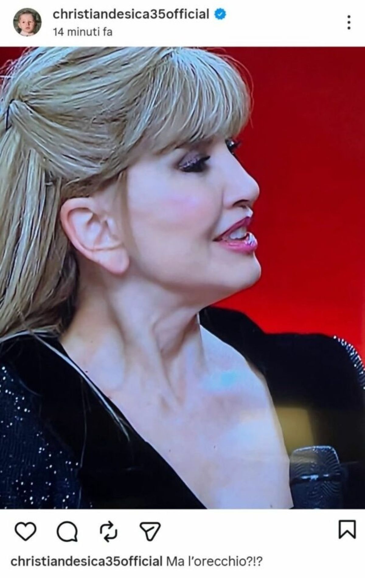 milly carlucci risponde christian de sica
