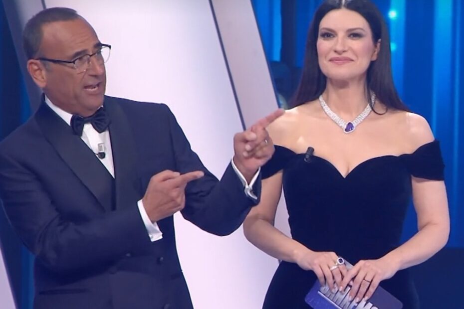 sanremo conti pausini sbagliano nome