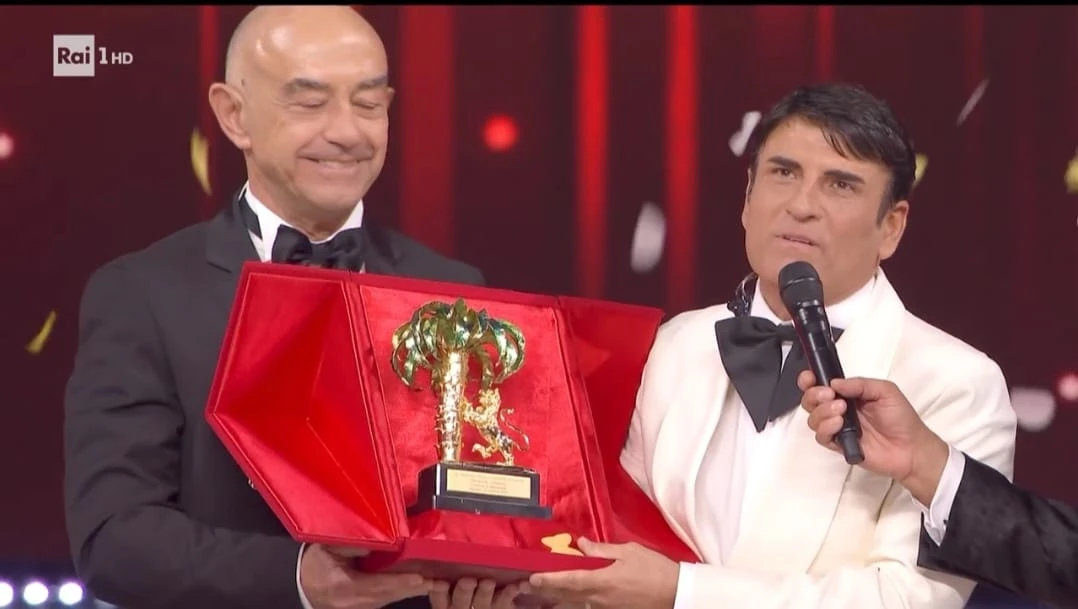 Momento della finale di Sanremo 2026 all