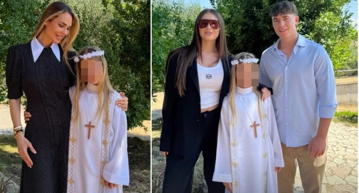Ilary Blasi durante la comunione di Isabel: scatti condivisi sui social