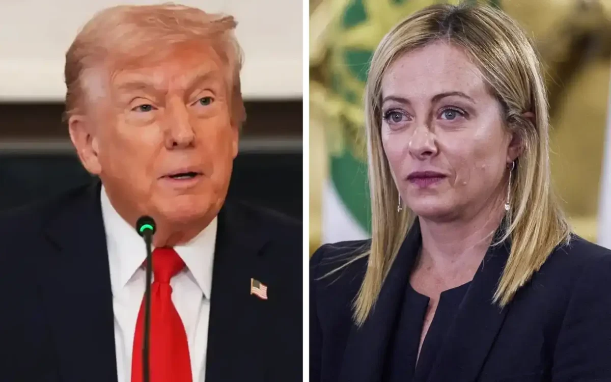 Donald Trump e Giorgia Meloni in una foto ufficiale
