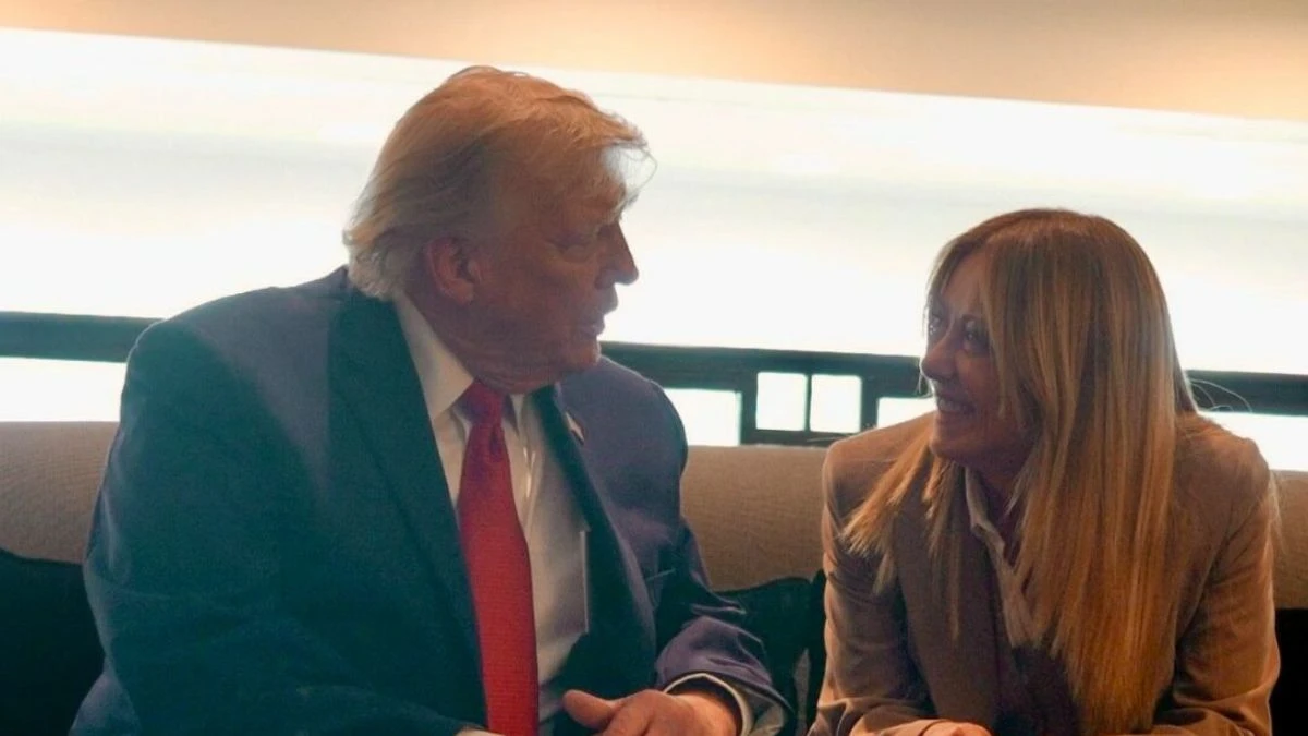 Immagine di supporto sull'intervista di Trump a La7