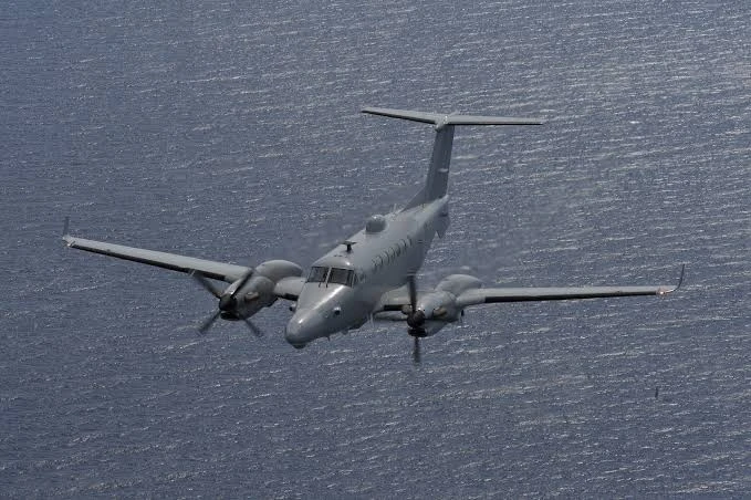 Velivolo in missione di sorveglianza sul Mediterraneo