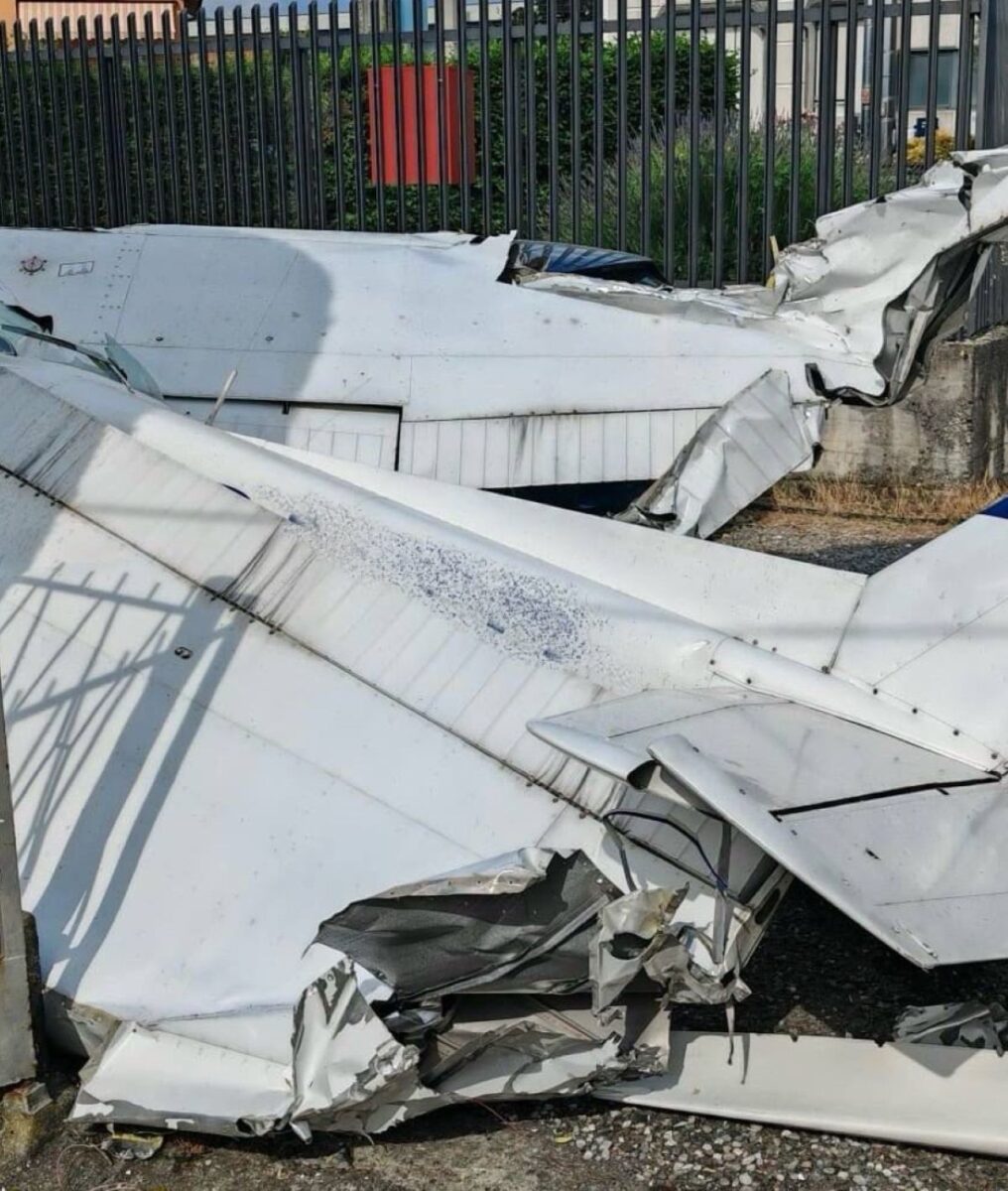 ultraleggero schianta morto ferito