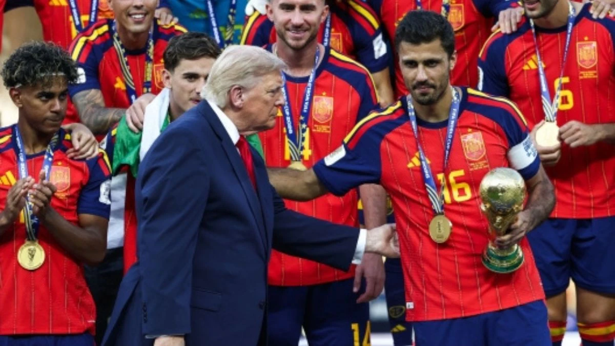 Donald Trump e Gianni Infantino durante i Mondiali negli Stati Uniti