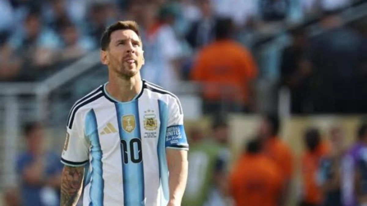 Lionel Messi durante la finale tra Argentina e Spagna