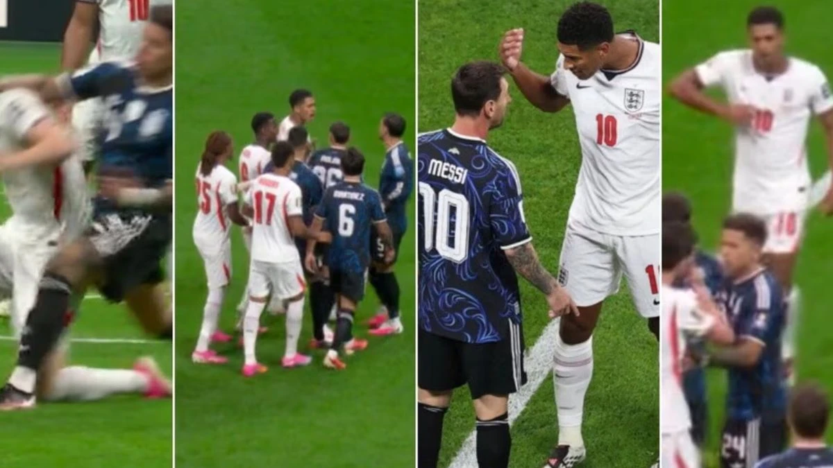 Le immagini della discussa semifinale Argentina-Inghilterra