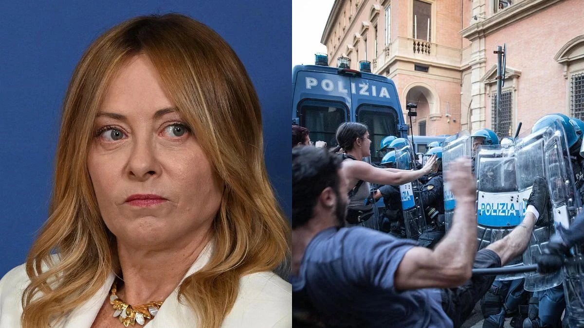 I danni e le tensioni nel centro di Bologna dopo la manifestazione