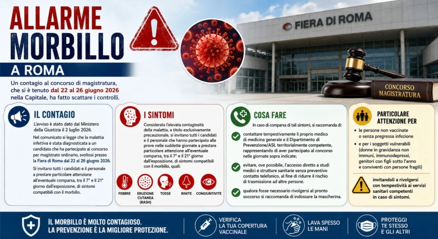Padiglione della Fiera di Roma con partecipanti al concorso