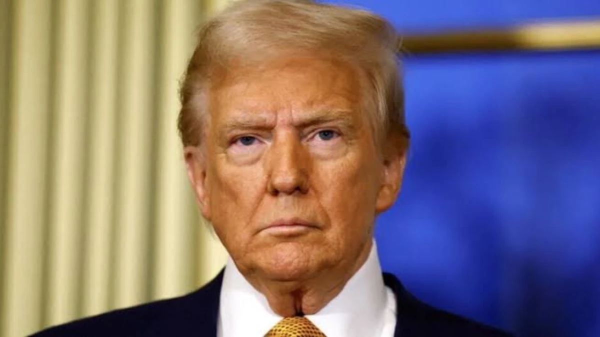 Donald Trump durante un discorso sulla politica estera
