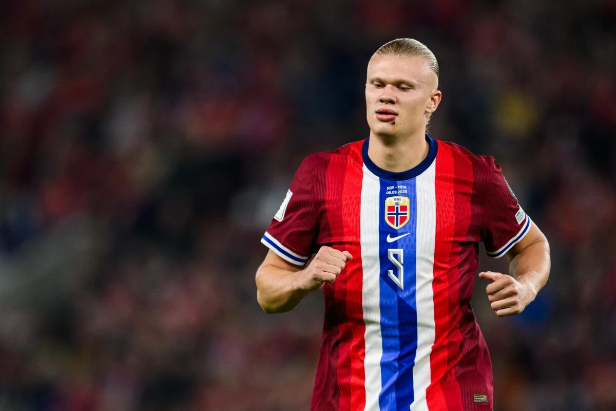 Erling Haaland con la nazionale norvegese