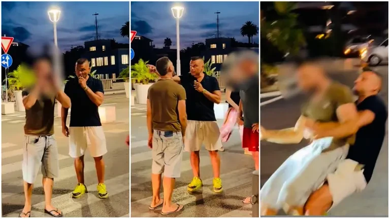 Immagini del video dell'aggressione diffuso sui social