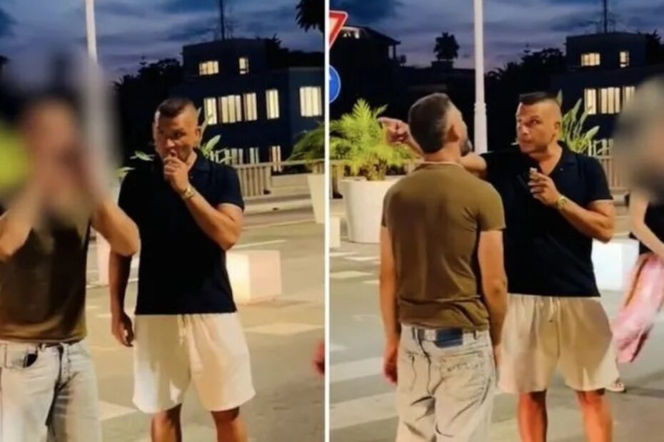 traffico bloccato militante vannacci violento