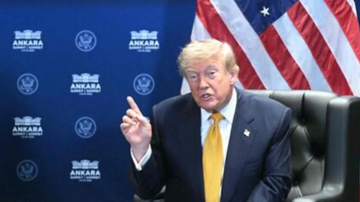 Donald Trump in un incontro internazionale
